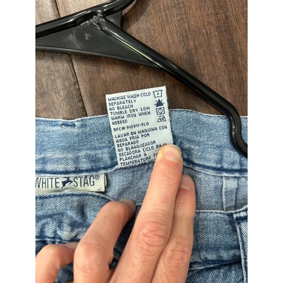 White Stag Womens Denim Shorts Pockets Size 10 Casual Summer Wear - Picture 7 of 9